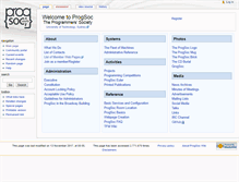 Tablet Screenshot of progsoc.org